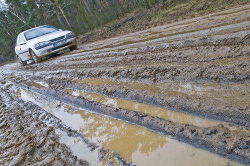 Tak wyglądała droga z Mokobód do męczyna. Zdjęcie wykonano 30 stycznia 2008 r. Fot. Janusz Mazurek - fot. 