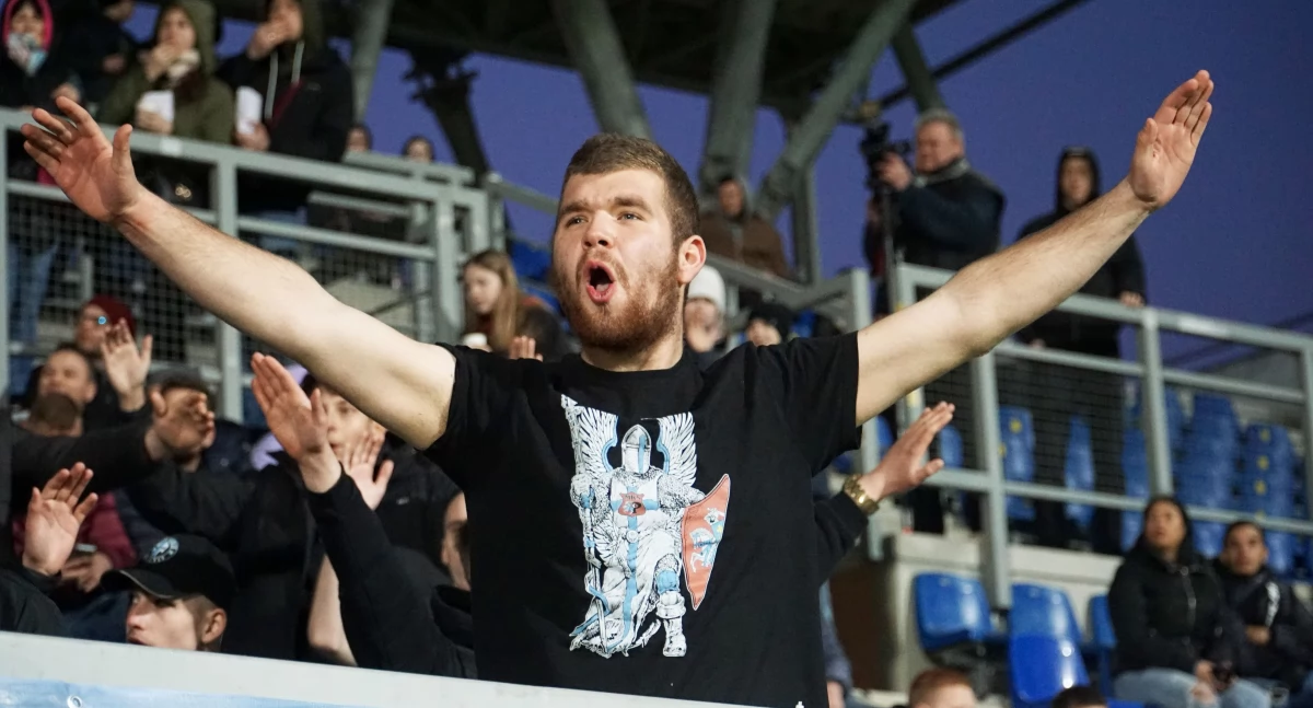 Tłumy kibiców dopingowało rugbystów Pogoni Siedlce. Skutecznie. Pogoń ograła Orkana Sochaczew! fot. Siriss