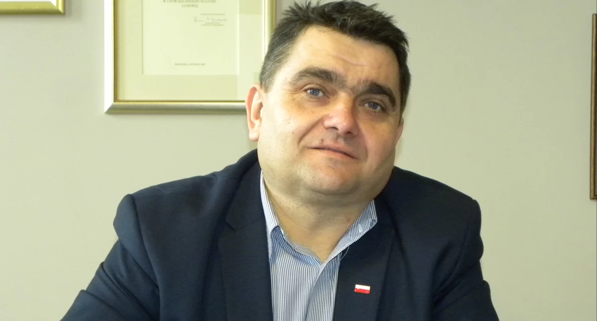 Burmistrz Łochowa Robert Gołaszewski.  fot. sej