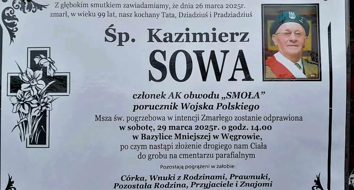 Odeszli, Zmarł Kazimierz jeden ostatnich żołnierzy - zdjęcie, fotografia