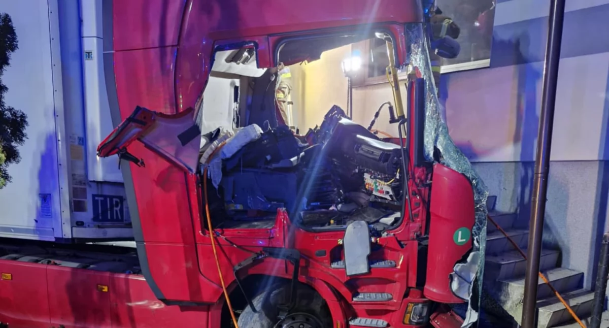 Wypadek w Czaplach Górnych fot. OSP Nowy Bartków