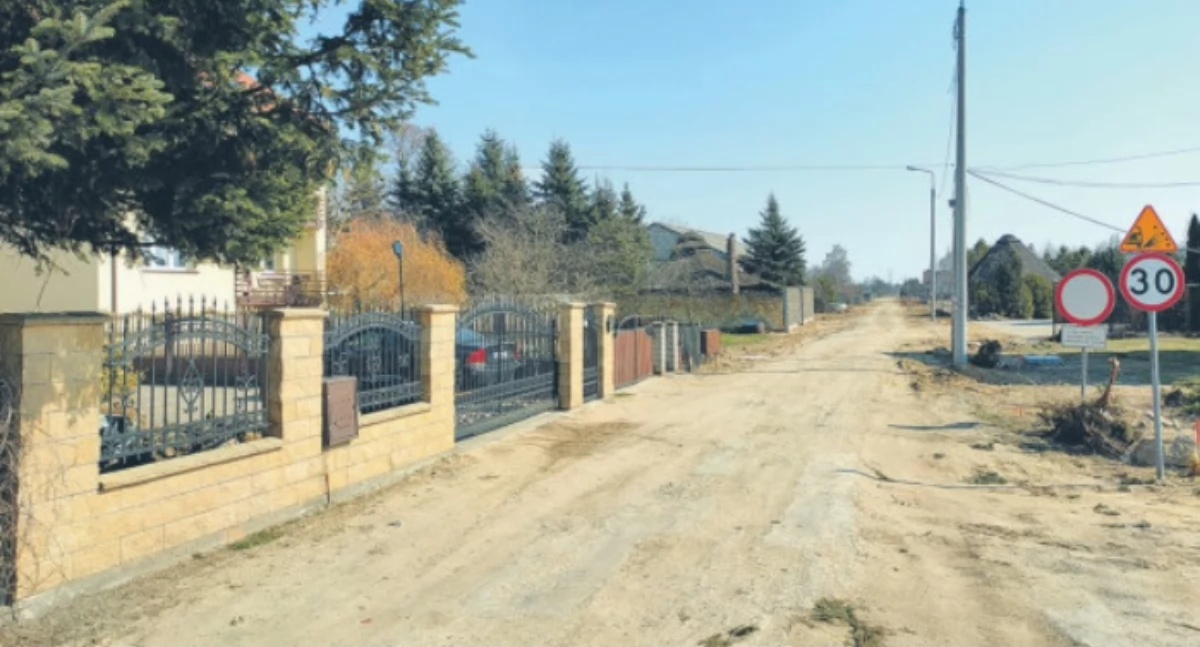 Ul.Bankowa w Wiśniewie. Fot. DK