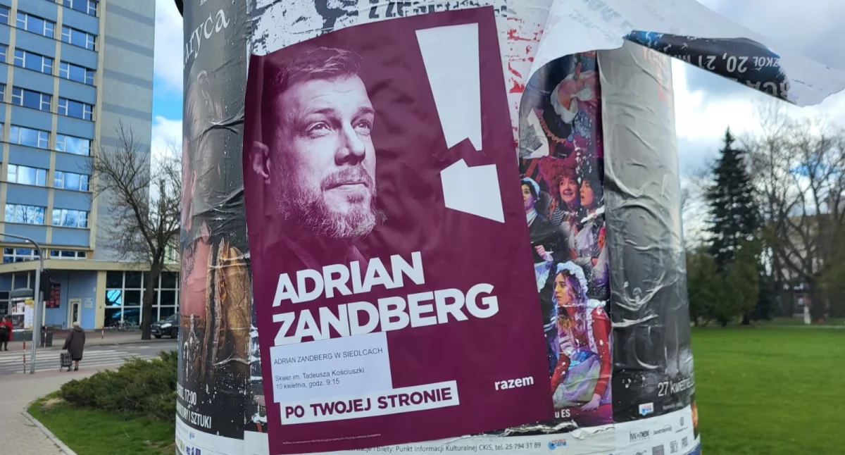 Adrian Zandberg, kandydat na Prezydenta RP przyjedzie do Siedlec. Fot. Patryk Strzeliński