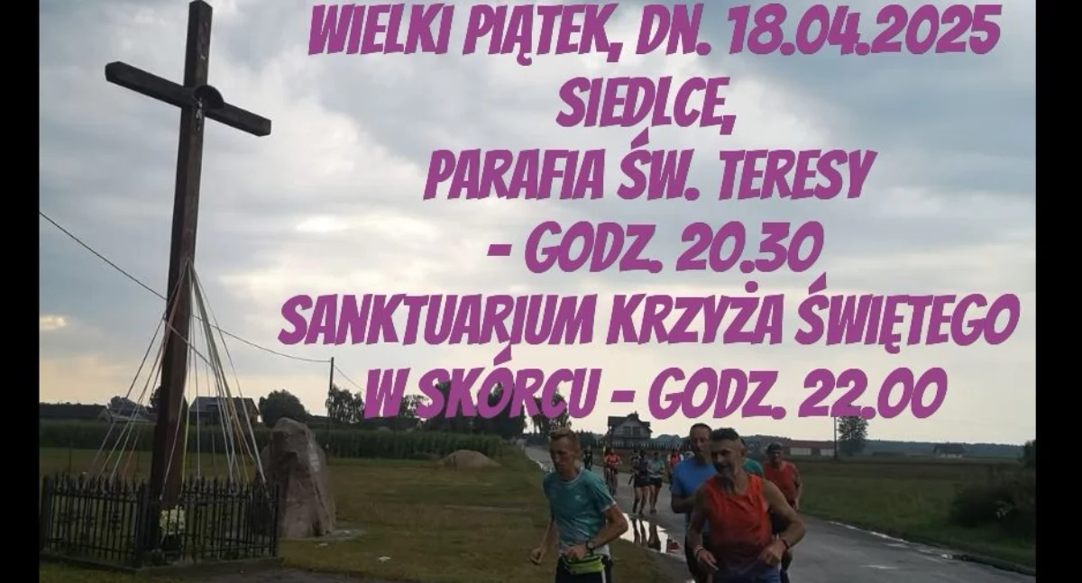 Religia, Droga Krzyżowa „Zabieganych” Siedlec Skórca modlitwą ustach - zdjęcie, fotografia