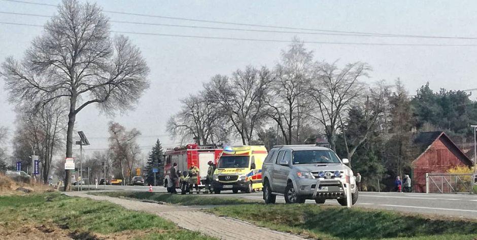 Wypadek w Ujrzanowie - fot. Aga Król