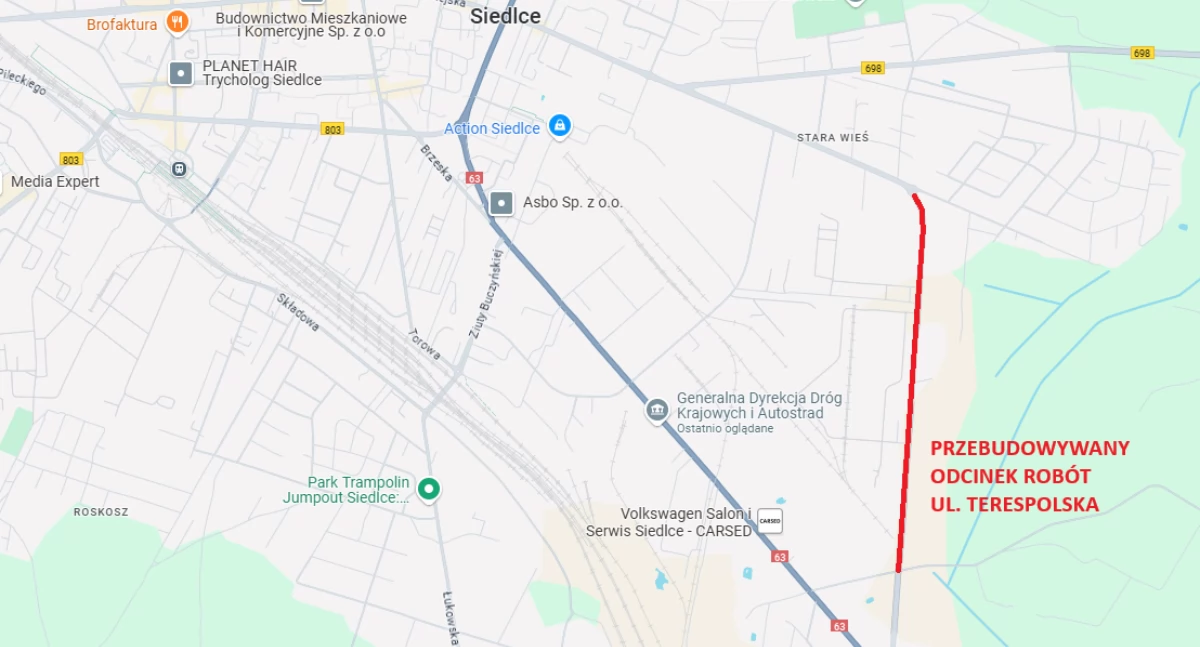 Ulica Terespolska zostanie zamknięta