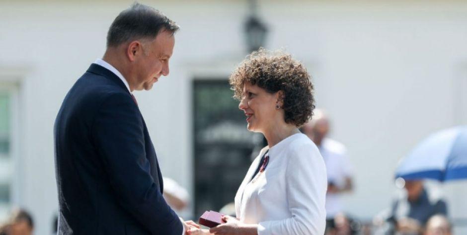 Prezydent Andrzej Duda i Katarzyna Klimiuk - fot. www.prezydent.pl
