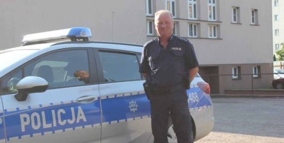 Asp. szt. Bogdan Smolik z Posterunku Policji w Sterdyni  fot. KPP w Sokołowie Podlaskim - fot. s