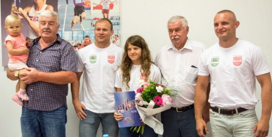 Od lewej: Adam Gabiński, Krystian Misztal, Patrycja Gil, Zygmunt Wielogórski i Sebastian Pawlak. fot. pyt