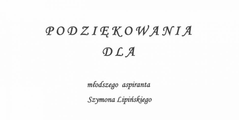 Podziękowania dla policjanta - fot. d