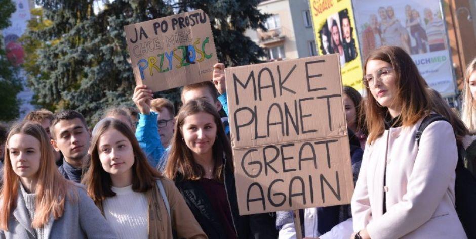 Młodzieżowy Strajk Klimatyczny w Siedlcach fot. pyt