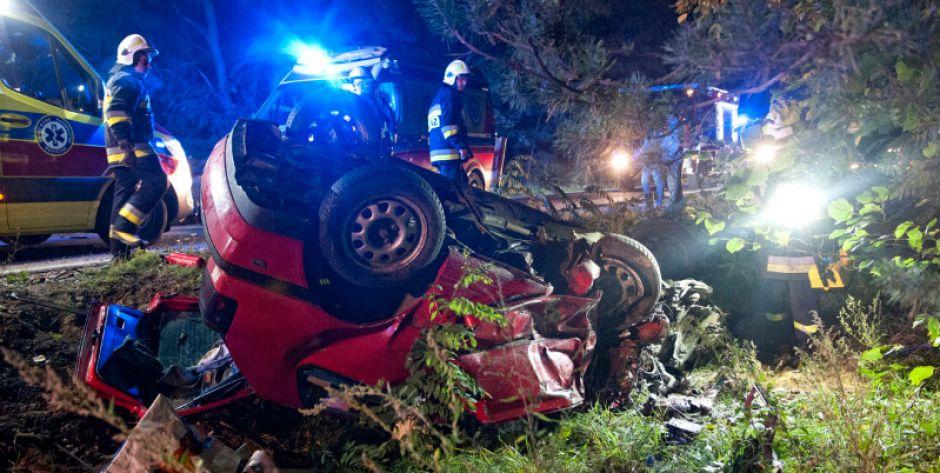  vw golf dachował, fot. Aga Król