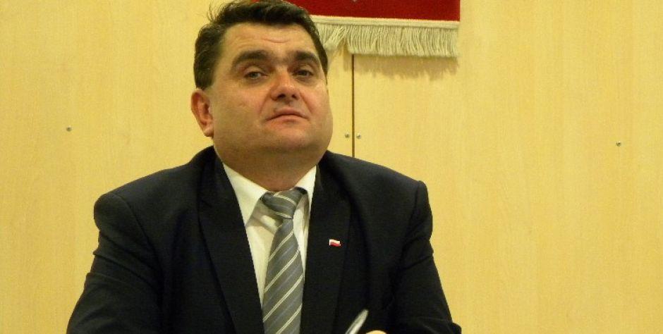 Burmistrz Łochowa Robert Gołaszewski.  fot. sej