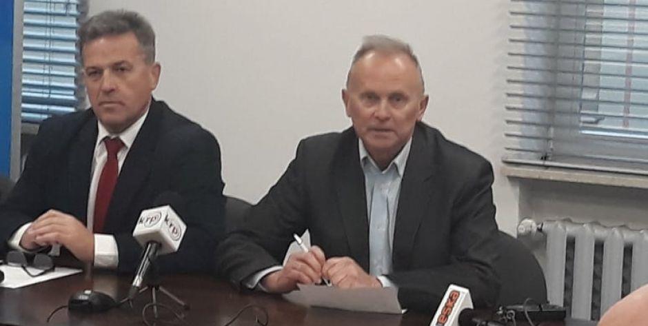 Prezydent Siedlec Andrzej Sitnik i prezes MKP Pogoń Andrzej Materski 