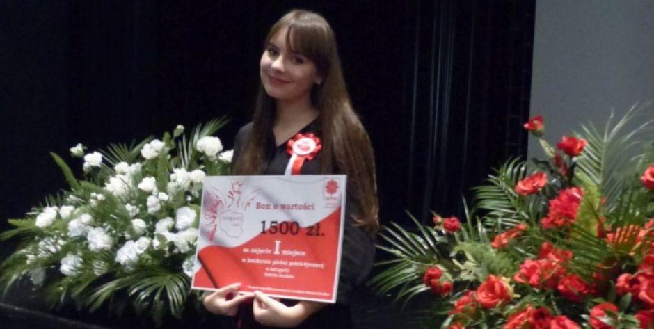 Laureatka I miejsca w kategorii szkoły średnie, fot. Ana