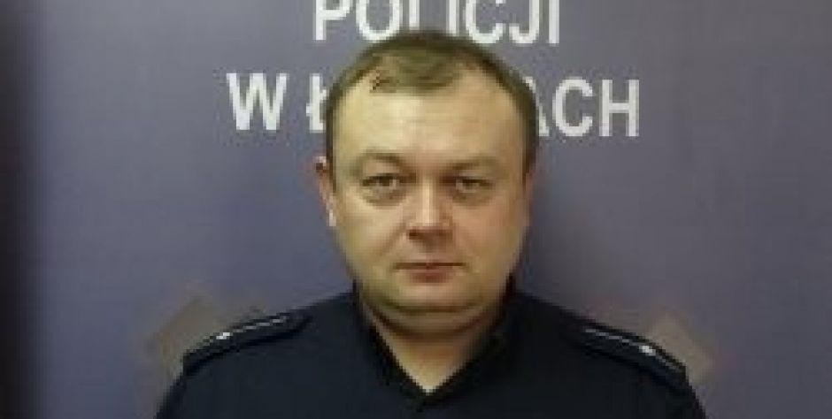 Piotr Wróbel dzielnicowy gminy Sarnaki - fot. KPP Łosice
