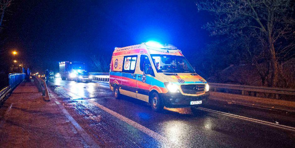 Wypadek na wiadukcie w Siedlcach  - fot. Aga Król