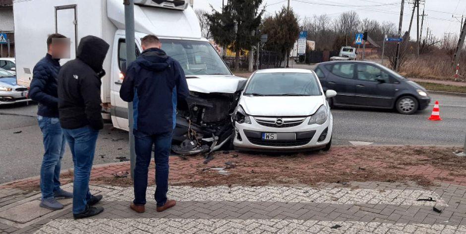 zderzenie na światłach