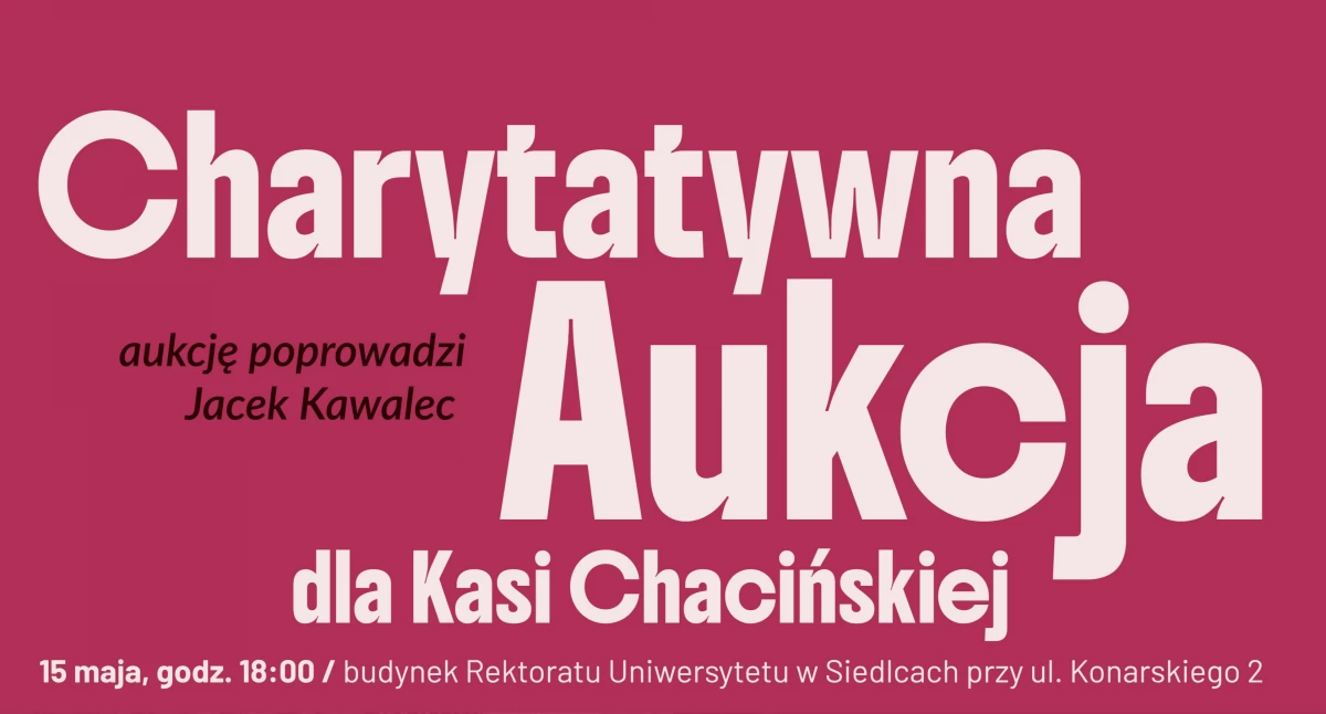Sztuka, która daje nadzieję — charytatywna aukcja dla Katarzyny Chacińskiej