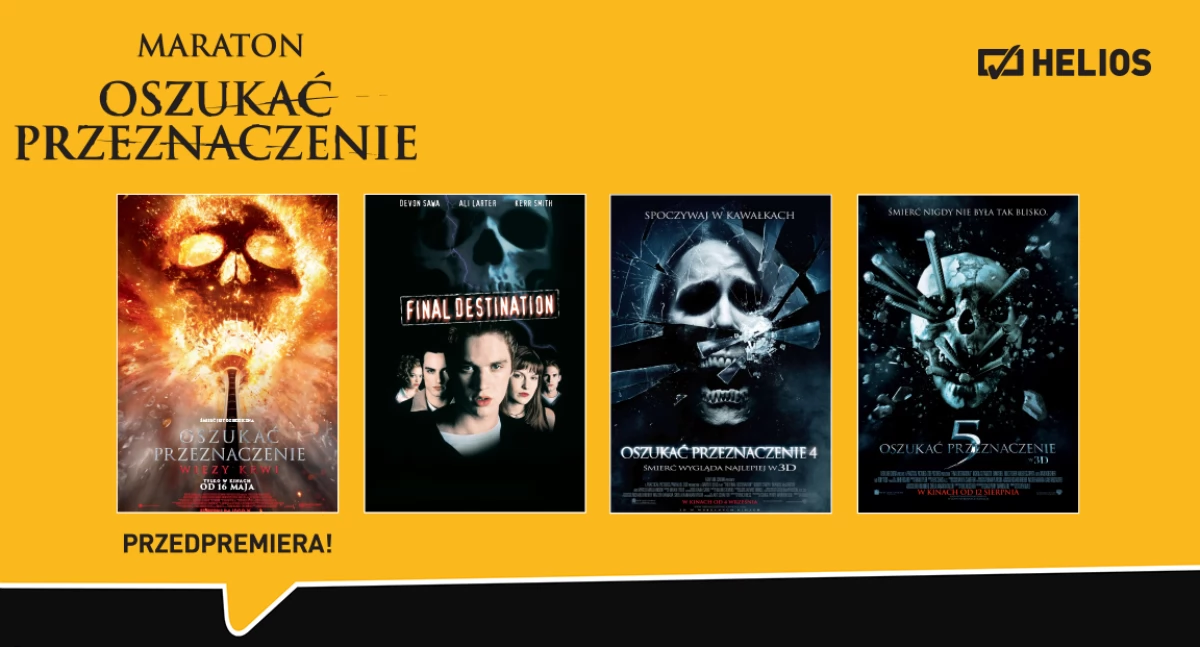 Kino/Teatr, Maraton Oszukać przeznaczenie Kinie Helios - zdjęcie, fotografia