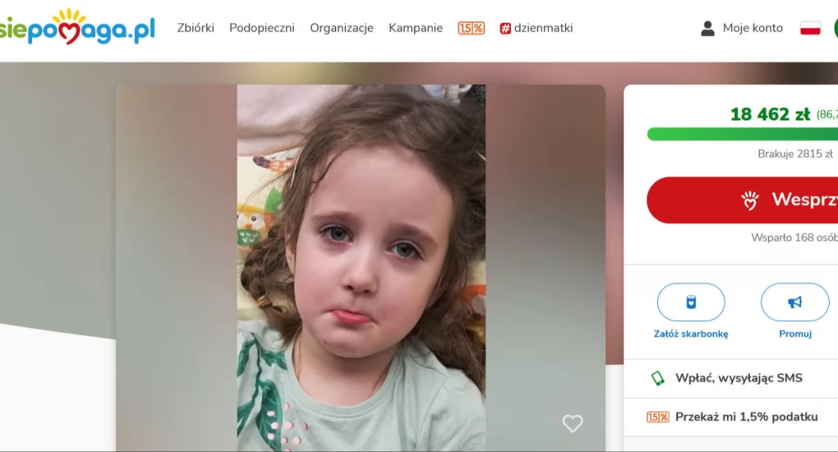 Pola Młyńska z Kosowa Lackiego potrzbuje Waszego wsparcia