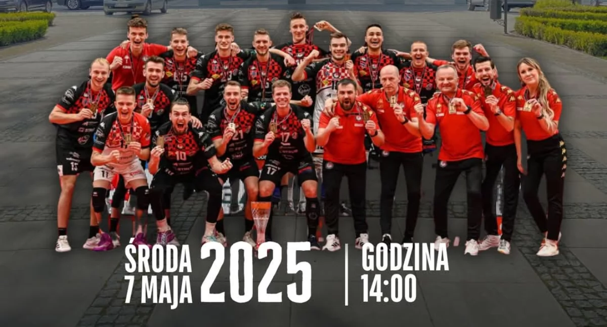 Siatkówka , brązowym medalu Siedlce podziękujny siatkarzom sukces! - zdjęcie, fotografia