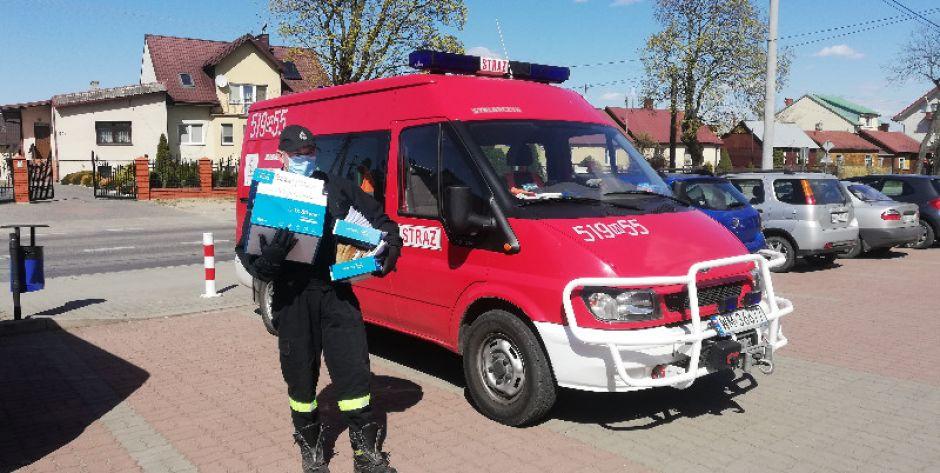 maseczki dla gminy Jakubów - fot. UG