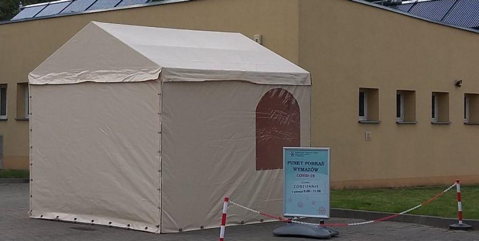 Punkt pobrań wymazów w Siedlcach, fot. Ana