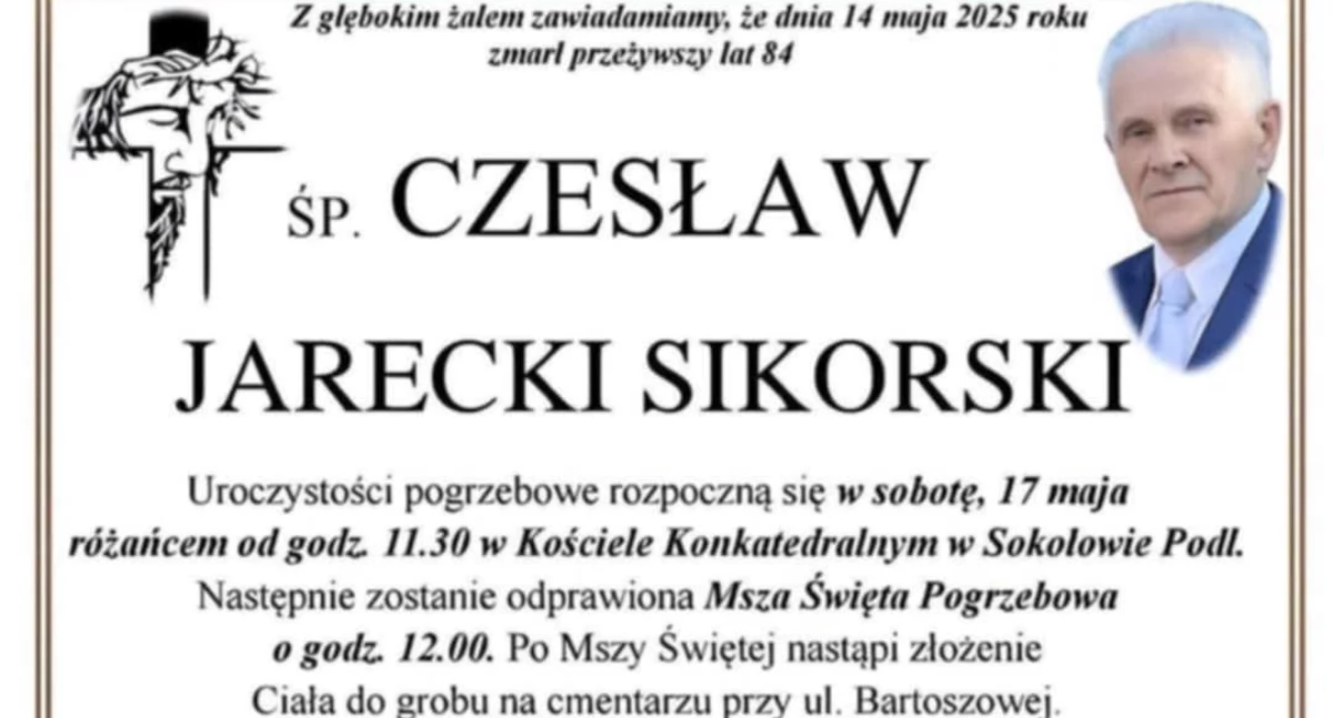 Edukacja, Zmarł Czesław Jarecki Sikorski wieloletni dyrektor wiceprezes Towarzystwa Wiedzy Powszechnej Siedlcach - zdjęcie, fotografia