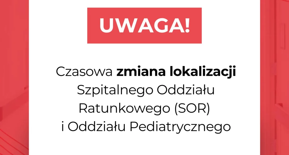 Czasowe zmiany w szpitalu w Mińsku Mazowieckim. SOR zawieszony, oddziały relokowane - fot. SPZOZ Mińsk Maz.