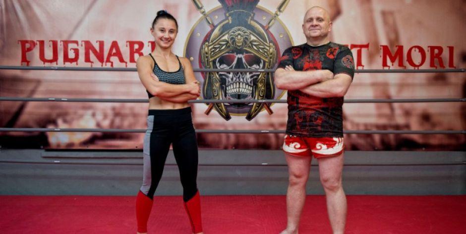 Weronika Niedziałek i trener Andrzej Wasilewski - fot. Aga Król
