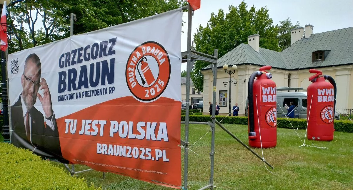 Polityka, Grzegorz Braun najwięcej głosów zebrał dwóch gminach naszego regionu - zdjęcie, fotografia