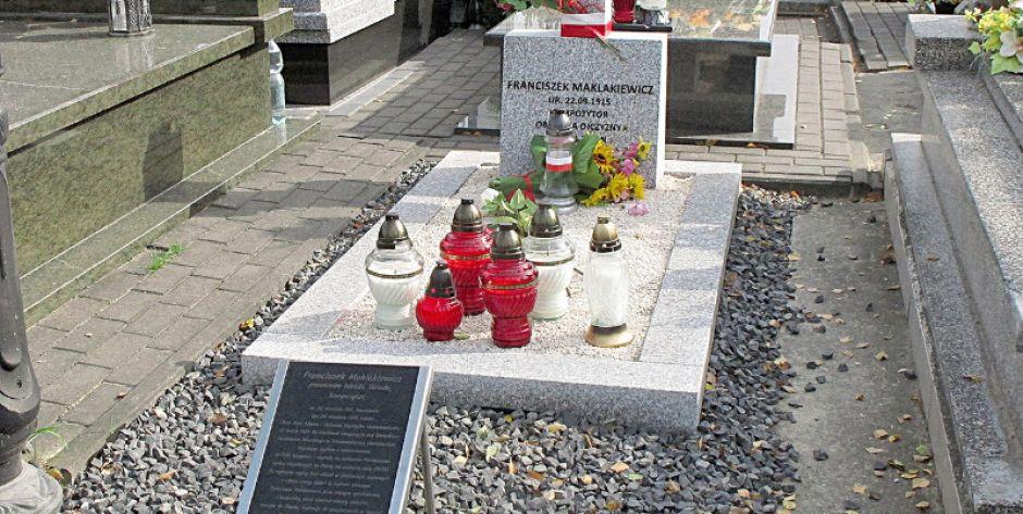 Grób Franciszka Maklakiewicza na łukowskim cmentarzu św. Rocha. fot. PGL