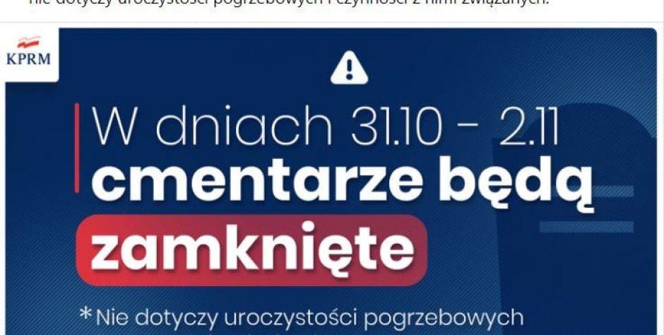 zamknięte cmentarze - fot. mini