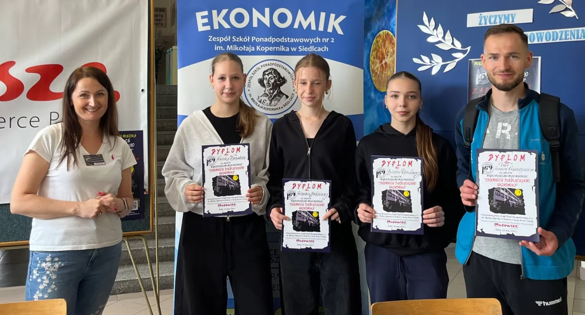„Tajemnice Siedleckiego Ekonomika” – uczniowie ruszyli śladami historii miasta