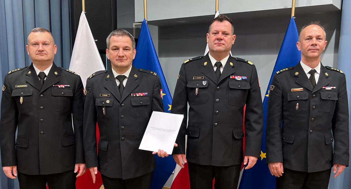 Straż pożarna, Paweł Kulicki powołany zastępcę Komendanta Miejskiego Siedlcach - zdjęcie, fotografia