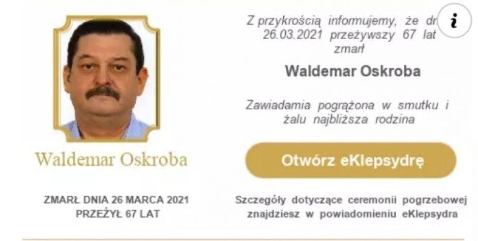 Nekrolog - fot. Sdh