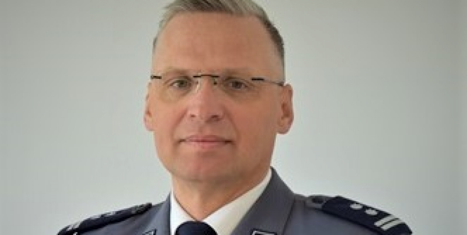 p.o. komendanta powiatowego policji w Węgrowie mł. insp. Zbigniew Zięcina.  - fot. .