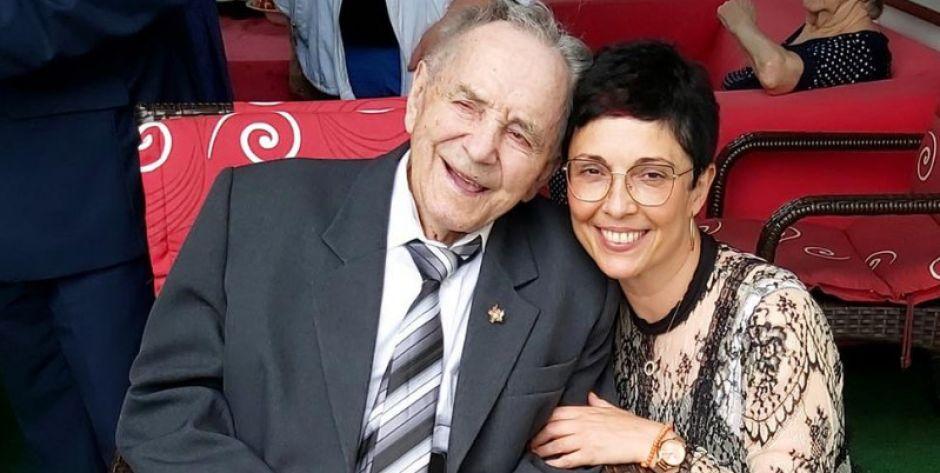 Jubilat i Wójt gminy Stanisławów Kinga Sosińska - fot. UG