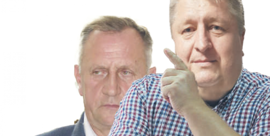 Adam Wawryniuk i Janusz Kobyliński. collage: MC, MS