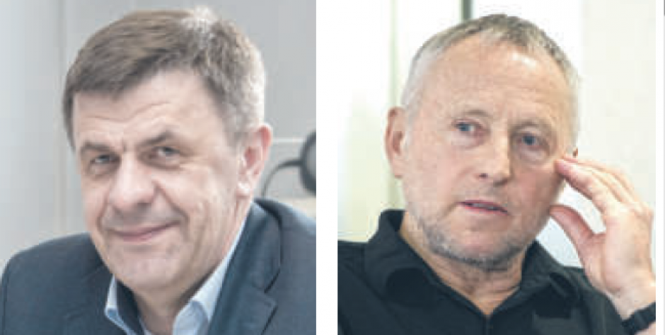Prezes MPK, Jacek Dmowski  i radny Andrzej Koc. Fot. Aga Król