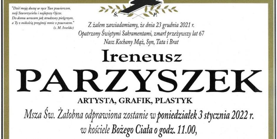 Nekrolog Ireneusza Parzyszka - fot. sd