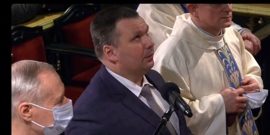 printscreen z mszy w Jasnej Górze