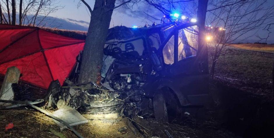wypadek w miejscowości Poznań  w powiecie łukowskim - fot. arch.