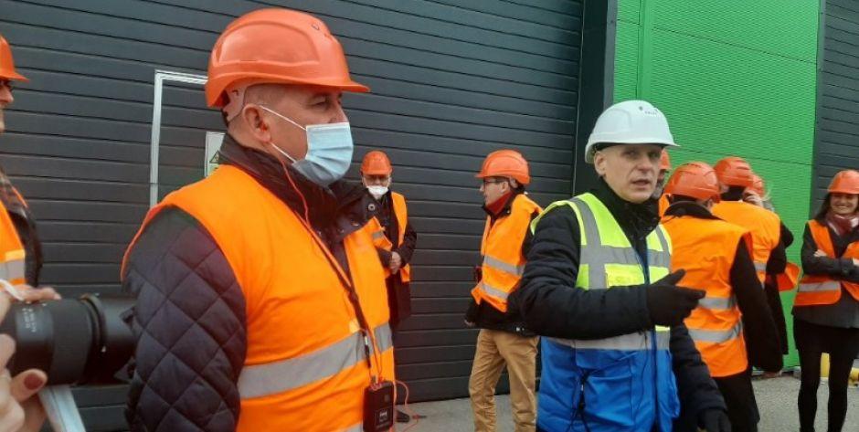 Siedlecka delegacja w spalarni w Białymstoku fot. JJ