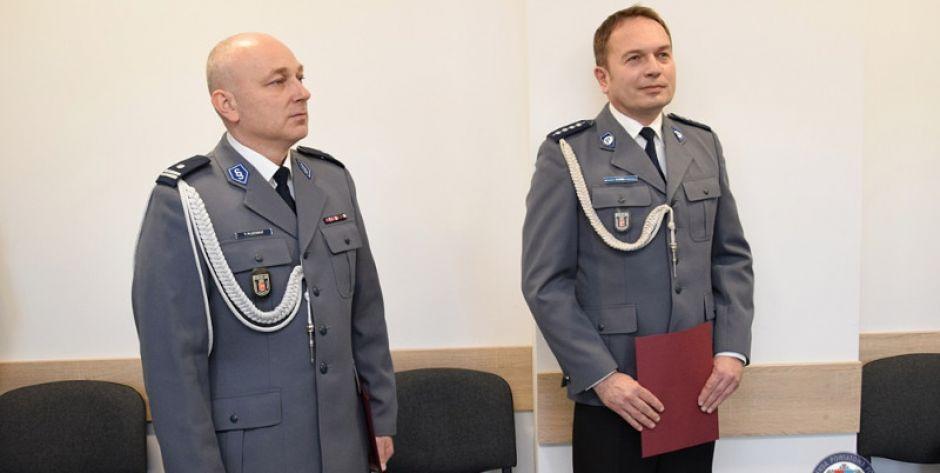 Były i nowy komendant - fot. KPP Mińsk