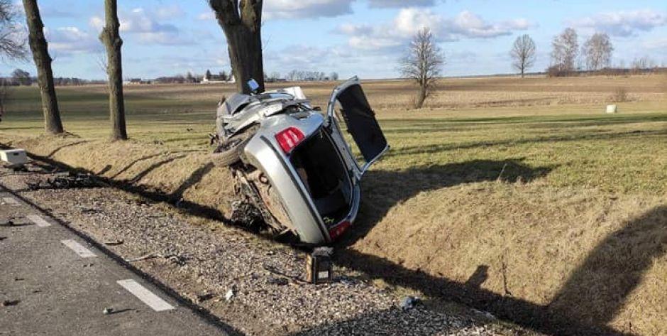 wypadek na trasie Sterdyń - Ceranów - fot. arch.
