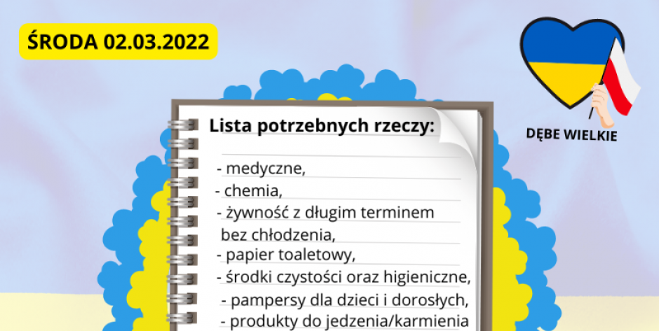 lista potrzebnych rzeczy - fot. arch