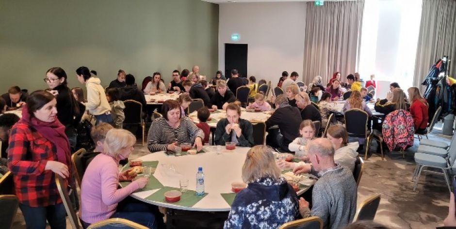 Zdjęcie z jednego z hoteli Arche, w którym przebywają ukraińscy goście (fot. Fundacja Leny Grochowskiej)  - fot. Fundacja Leny Grochowskiej 