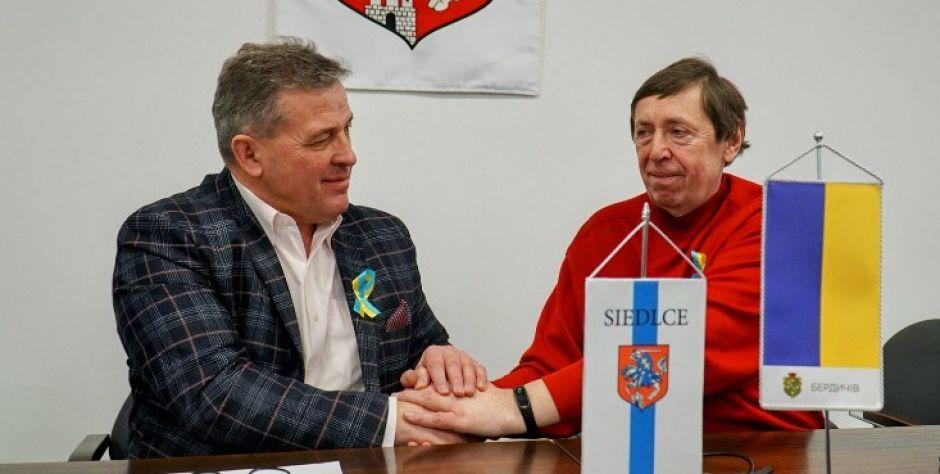 Prezydent Siedlec i radny z Berdyczowa (Ukraina)